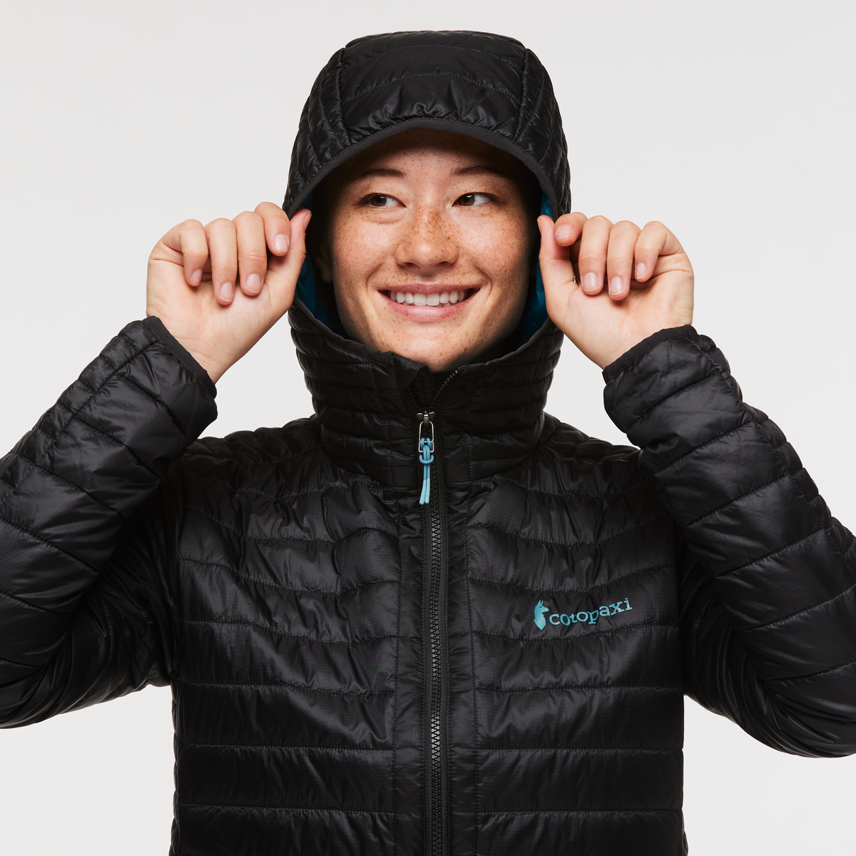 Capa Insulated Hooded Jacket - Women's, Cotopaxi Black, Model Aya