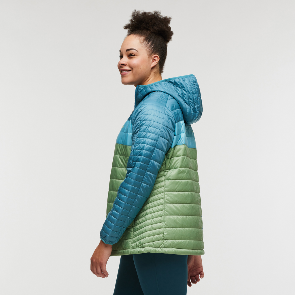 Capa Insulated Hooded Jacket - Women's, Drizzle/Aspen, Model Brianna