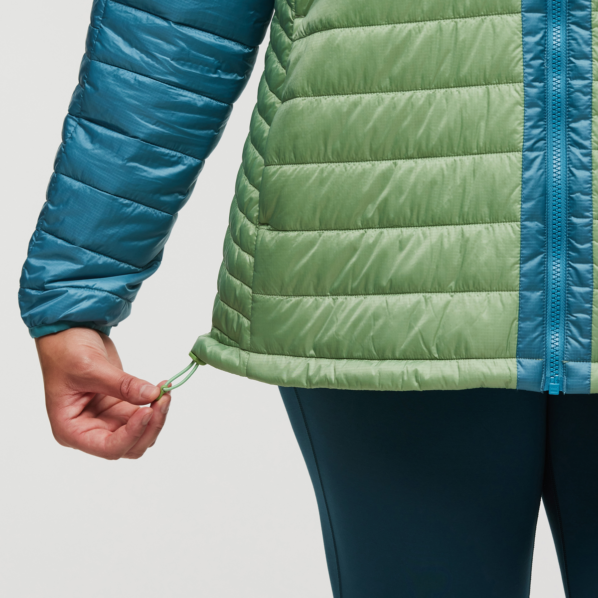 Capa Insulated Hooded Jacket - Women's, Drizzle/Aspen, Model Brianna