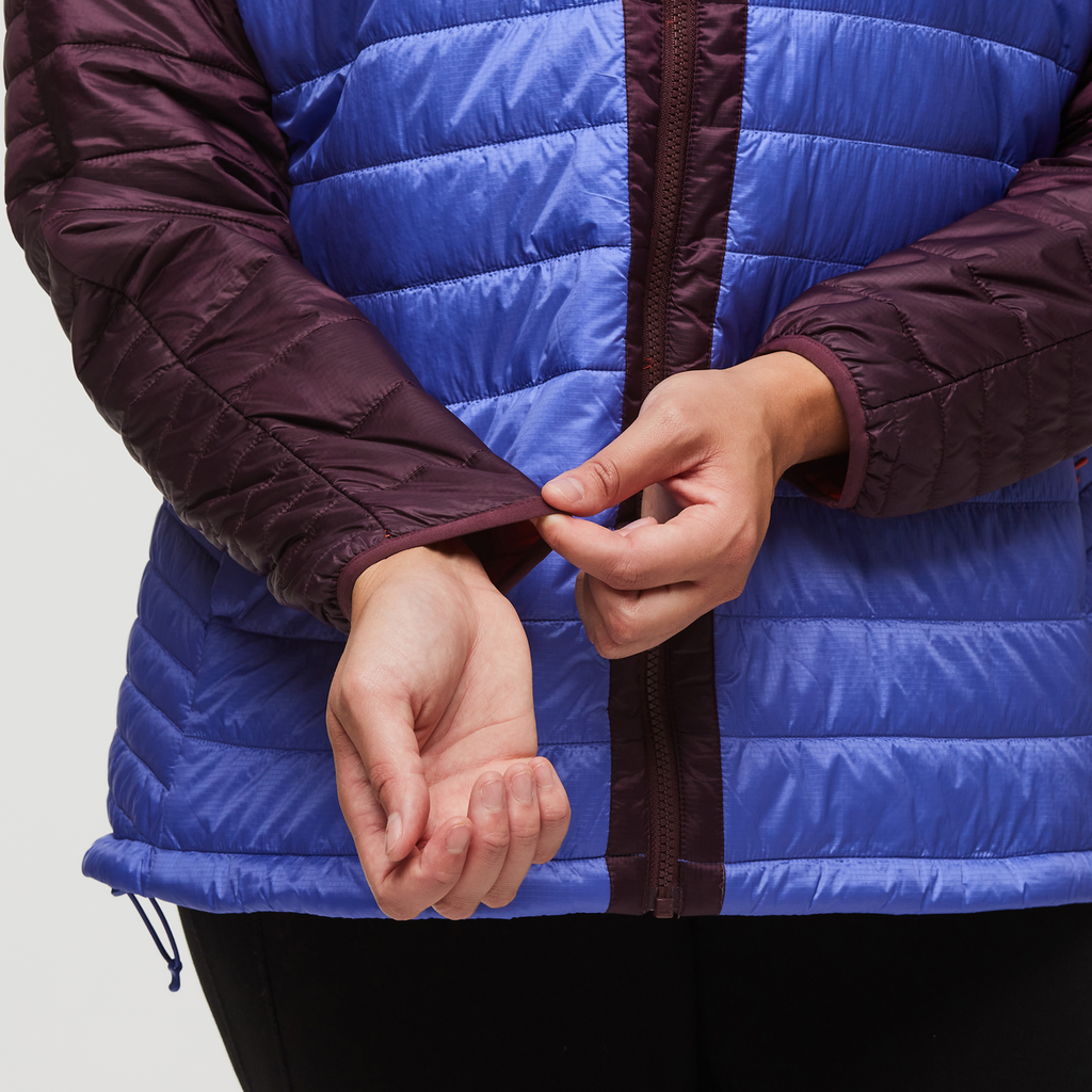 Capa Insulated Hooded Jacket - Women's, Wine/Amethyst, Model Brianna
