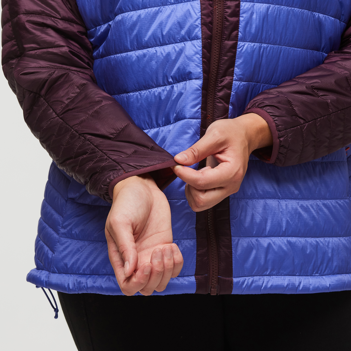 Capa Insulated Hooded Jacket - Women's, Wine/Amethyst, Model Brianna