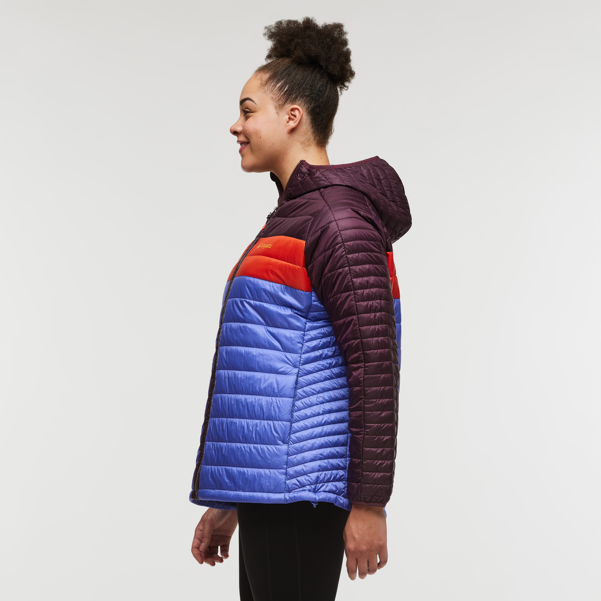Capa Insulated Hooded Jacket - Women's, Wine/Amethyst, Model Brianna