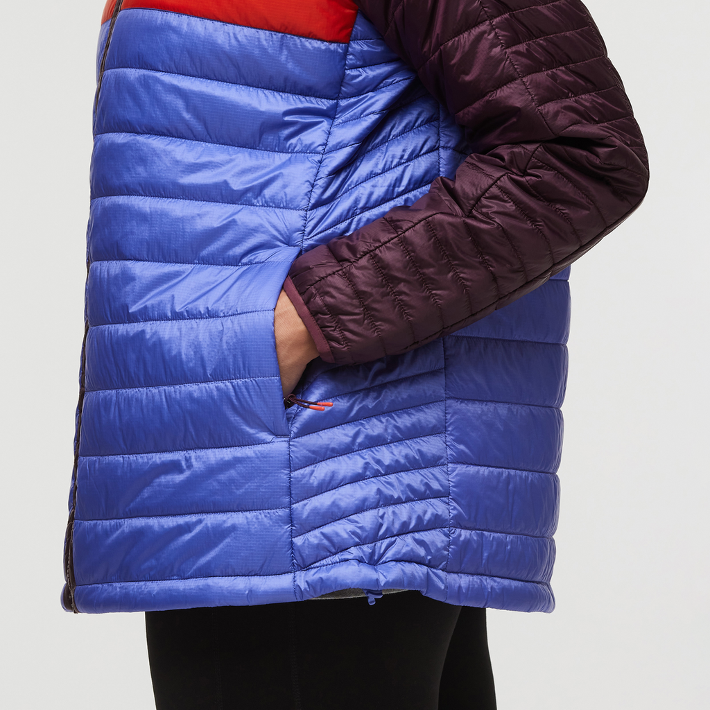 Capa Insulated Hooded Jacket - Women's, Wine/Amethyst, Model Brianna