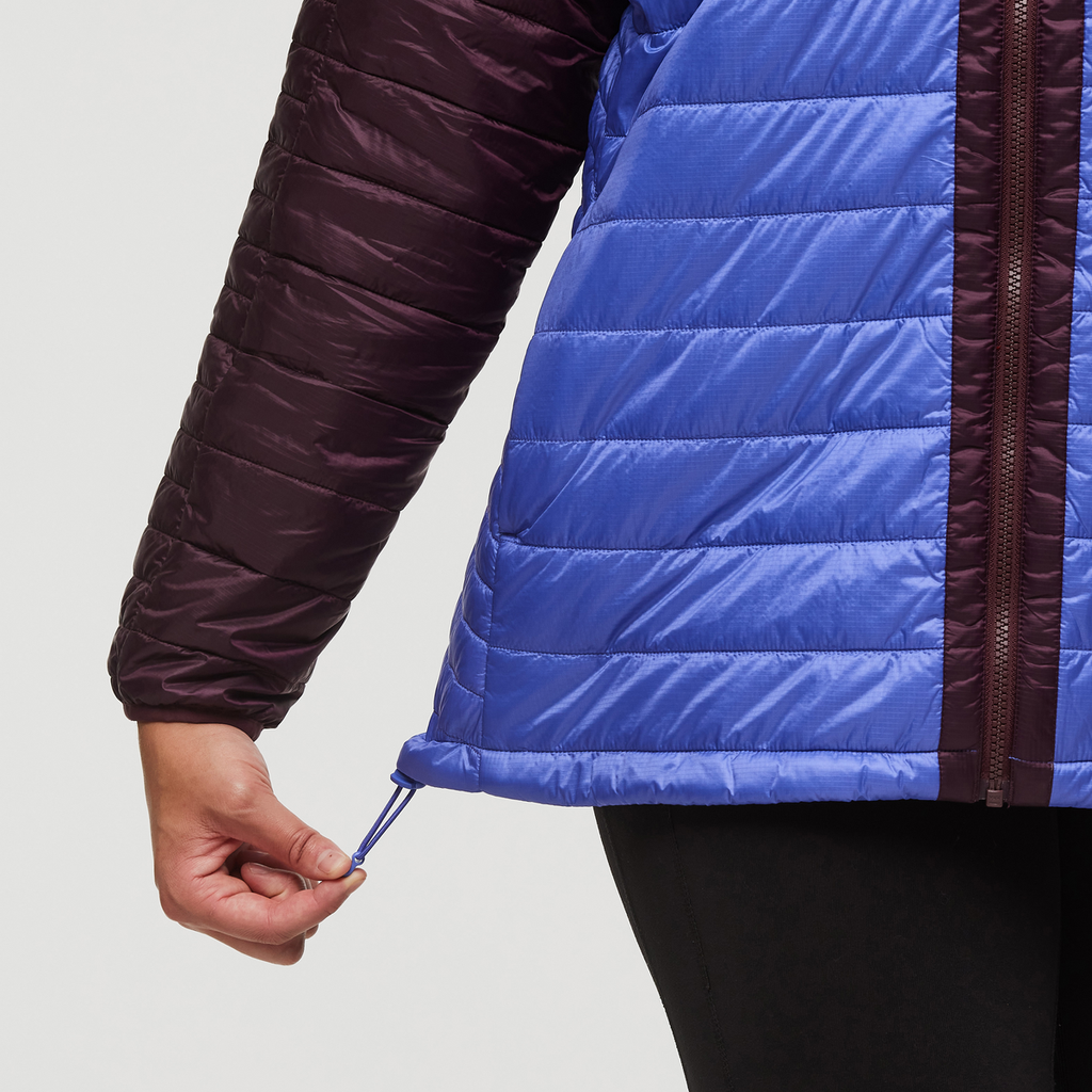 Capa Insulated Hooded Jacket - Women's, Wine/Amethyst, Model Brianna