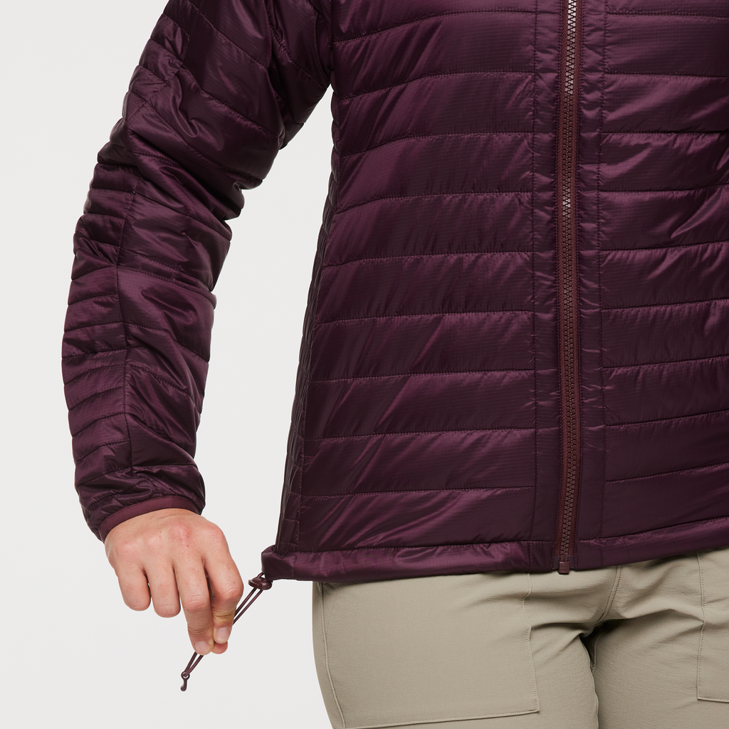 Capa Insulated Jacket - Women's, Cotopaxi Wine, Model Aya