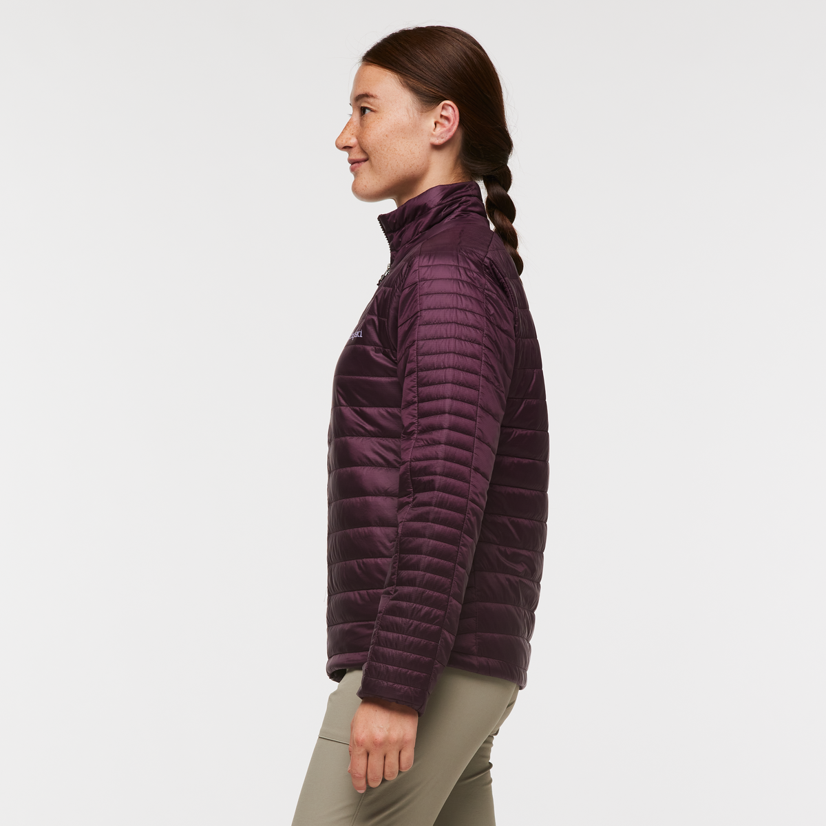 Capa Insulated Jacket - Women's, Cotopaxi Wine, Model Aya