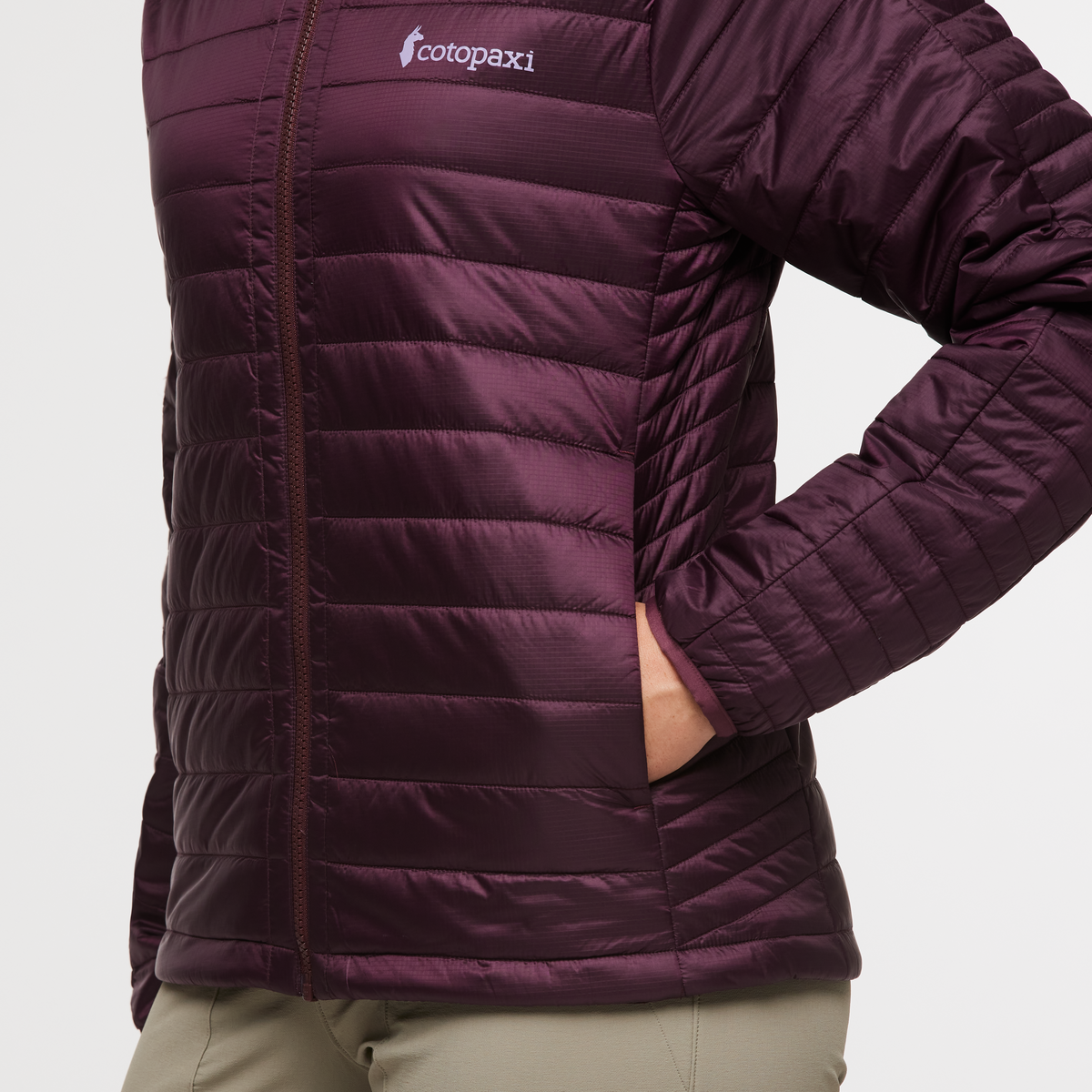 Capa Insulated Jacket - Women's, Cotopaxi Wine, Model Aya