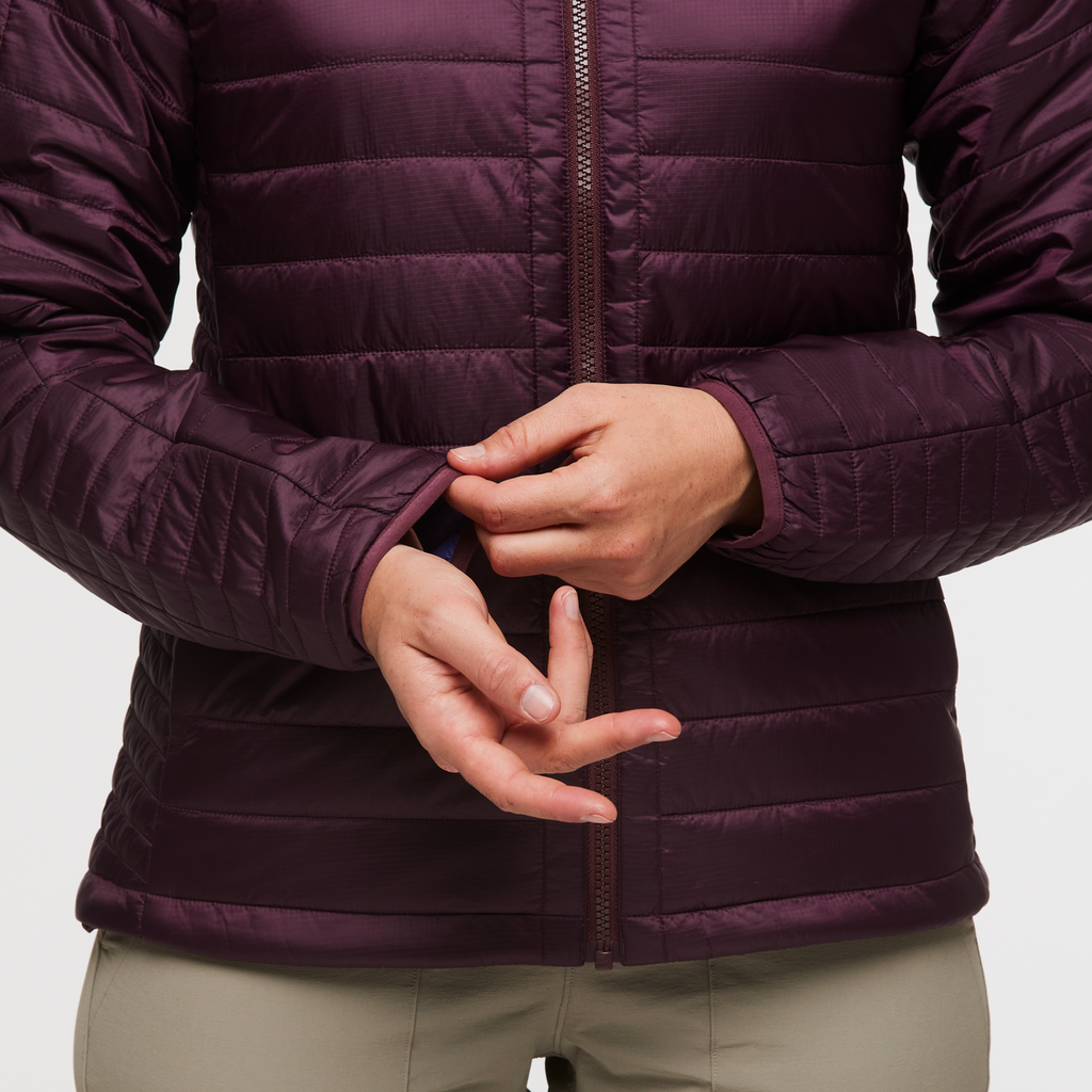 Capa Insulated Jacket - Women's, Cotopaxi Wine, Model Aya