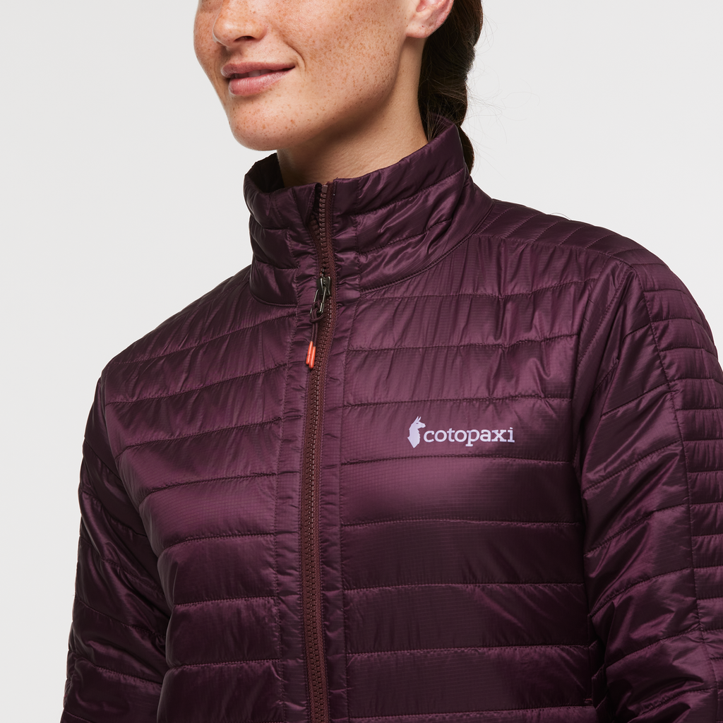 Capa Insulated Jacket - Women's, Cotopaxi Wine, Model Aya