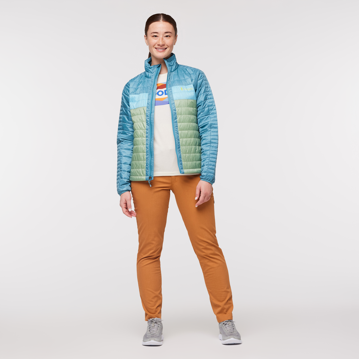 Capa Insulated Jacket - Women's, Drizzle/Aspen, Model Aya