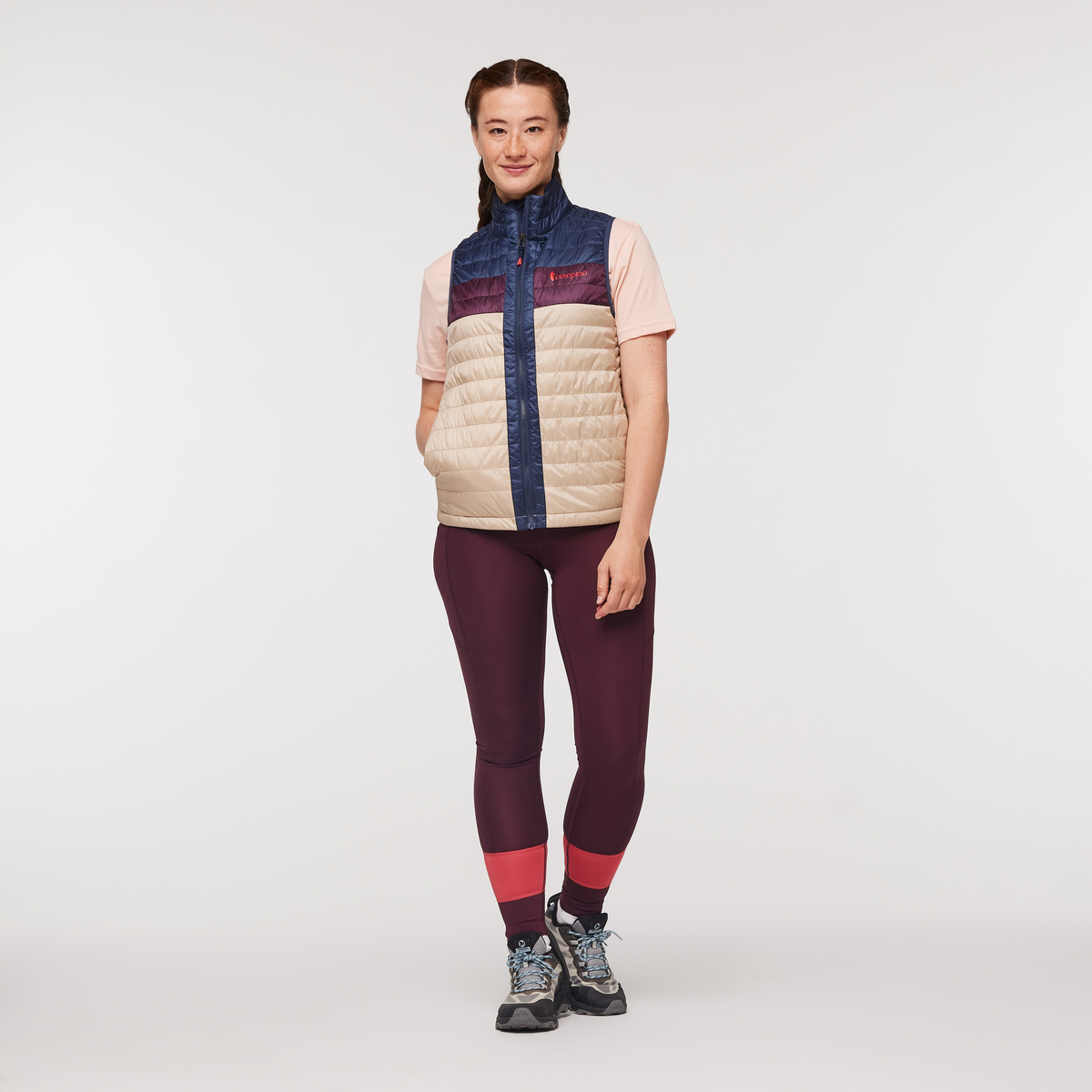 Capa Insulated Vest - Women's, Ink/Oatmeal, Model Aya