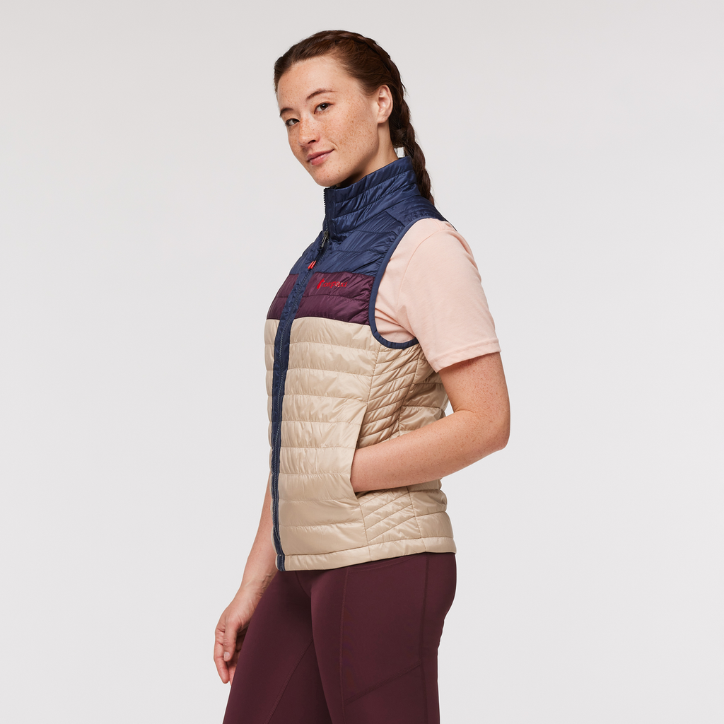 Capa Insulated Vest - Women's, Ink/Oatmeal, Model Aya