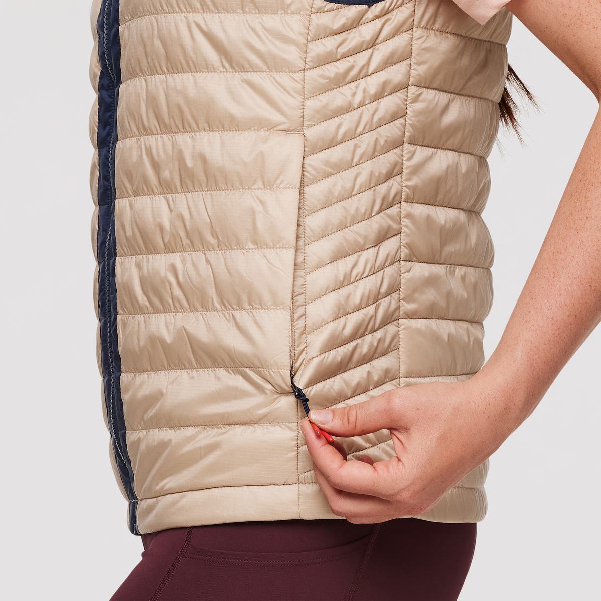 Capa Insulated Vest - Women's, Ink/Oatmeal, Model Aya