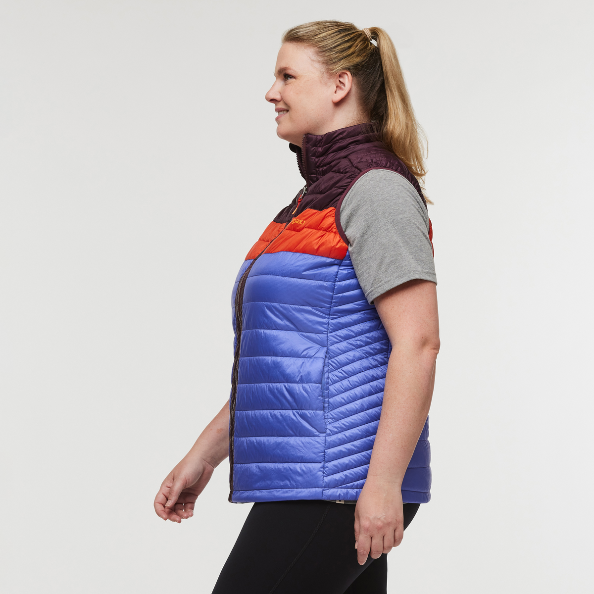 Capa Insulated Vest - Women's, Wine/Amethyst, Model Jennifer