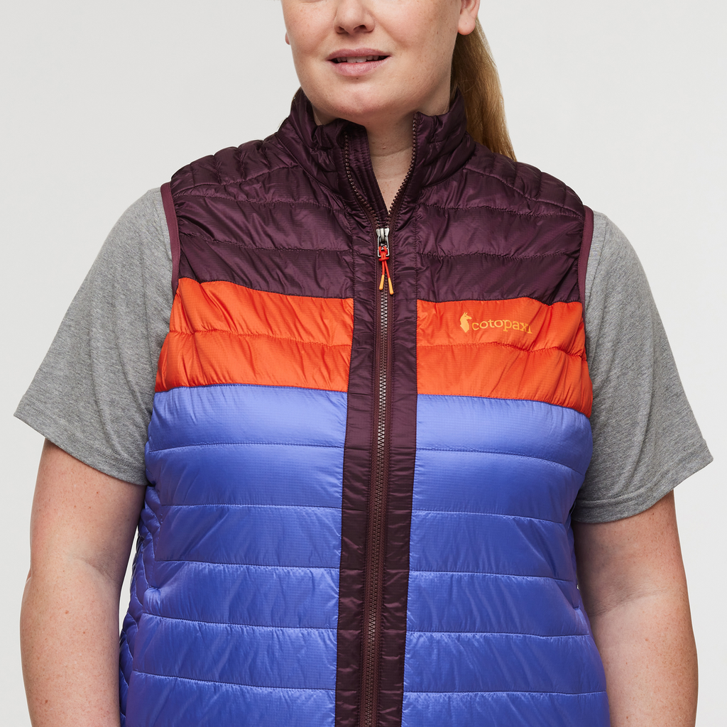 Capa Insulated Vest - Women's, Wine/Amethyst, Model Jennifer