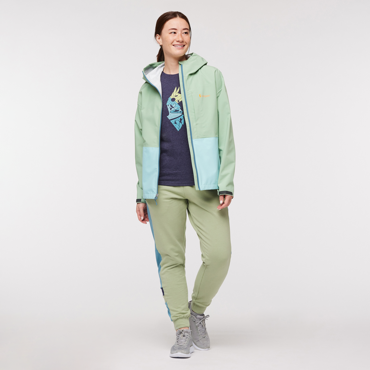 Cielo Rain Jacket - Women's, Aspen, Model Aya