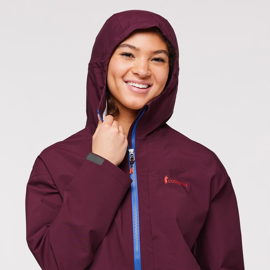 Cielo Rain Jacket - Women's, Wine, Model London