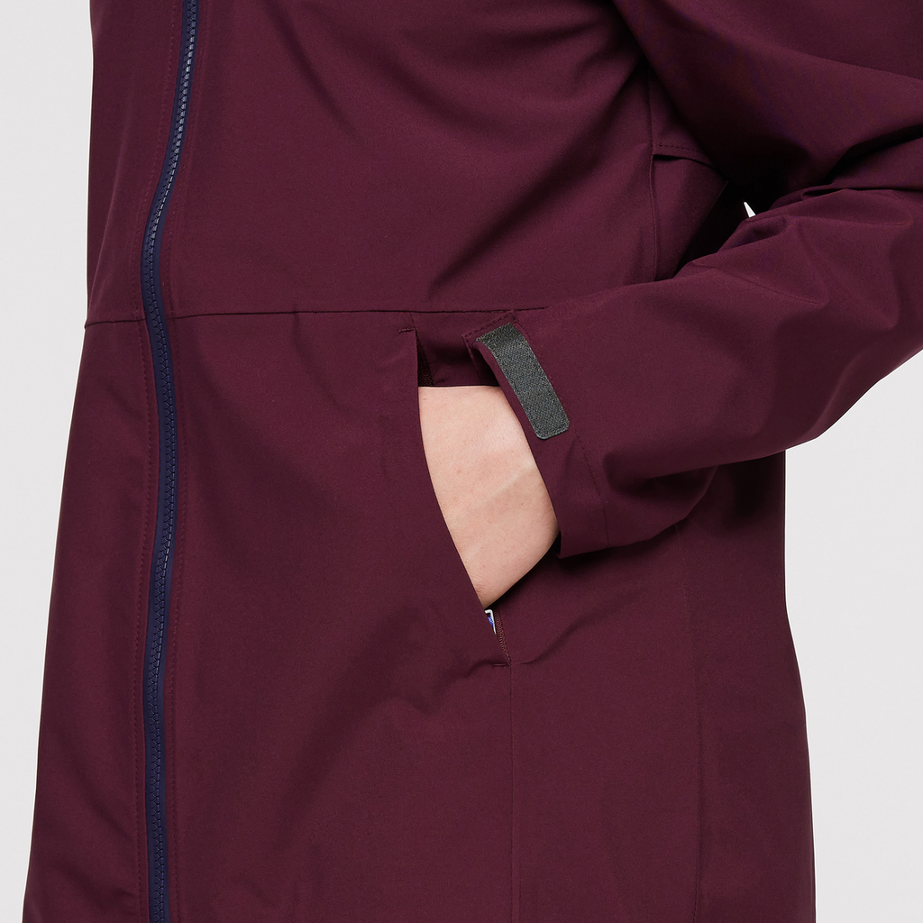 Cielo Rain Trench - Women's, Wine, Model Aya