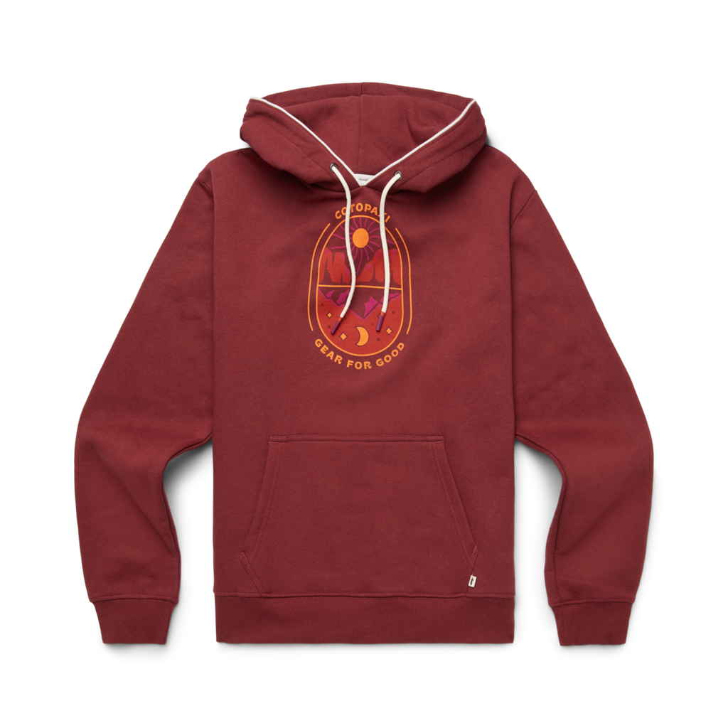 Day And Night Pullover Hoodie - Women's, Burgundy