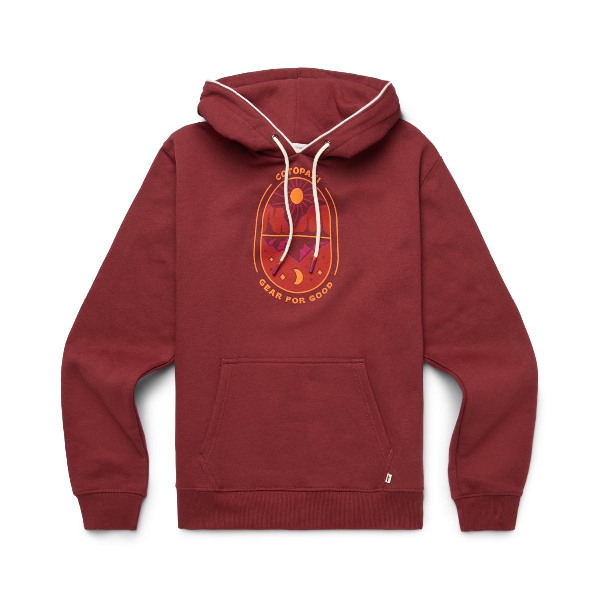 Day And Night Pullover Hoodie - Women's, Burgundy