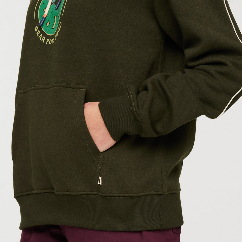 Day And Night Organic Pullover Hoodie - Women's, Woods, Model London