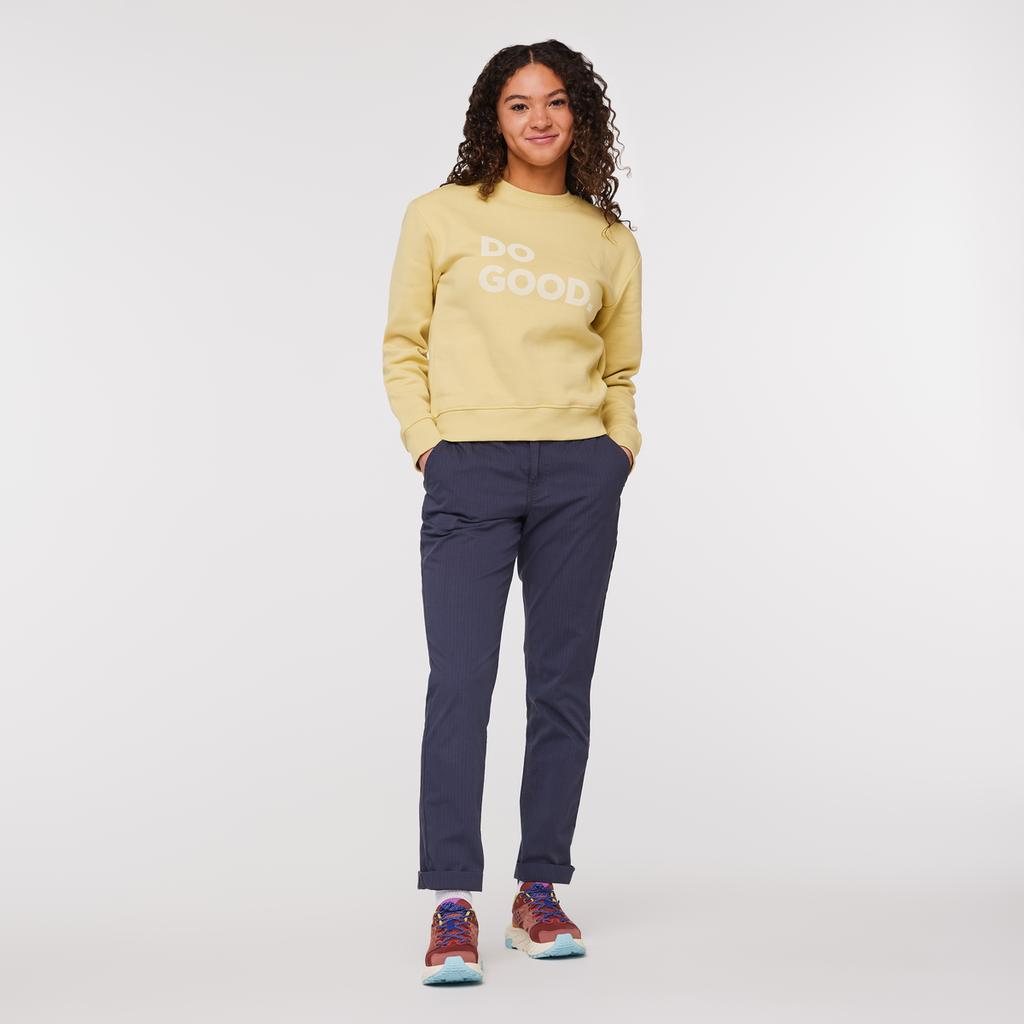 Do Good Crew Sweatshirt - Women's, Wheat, Model London