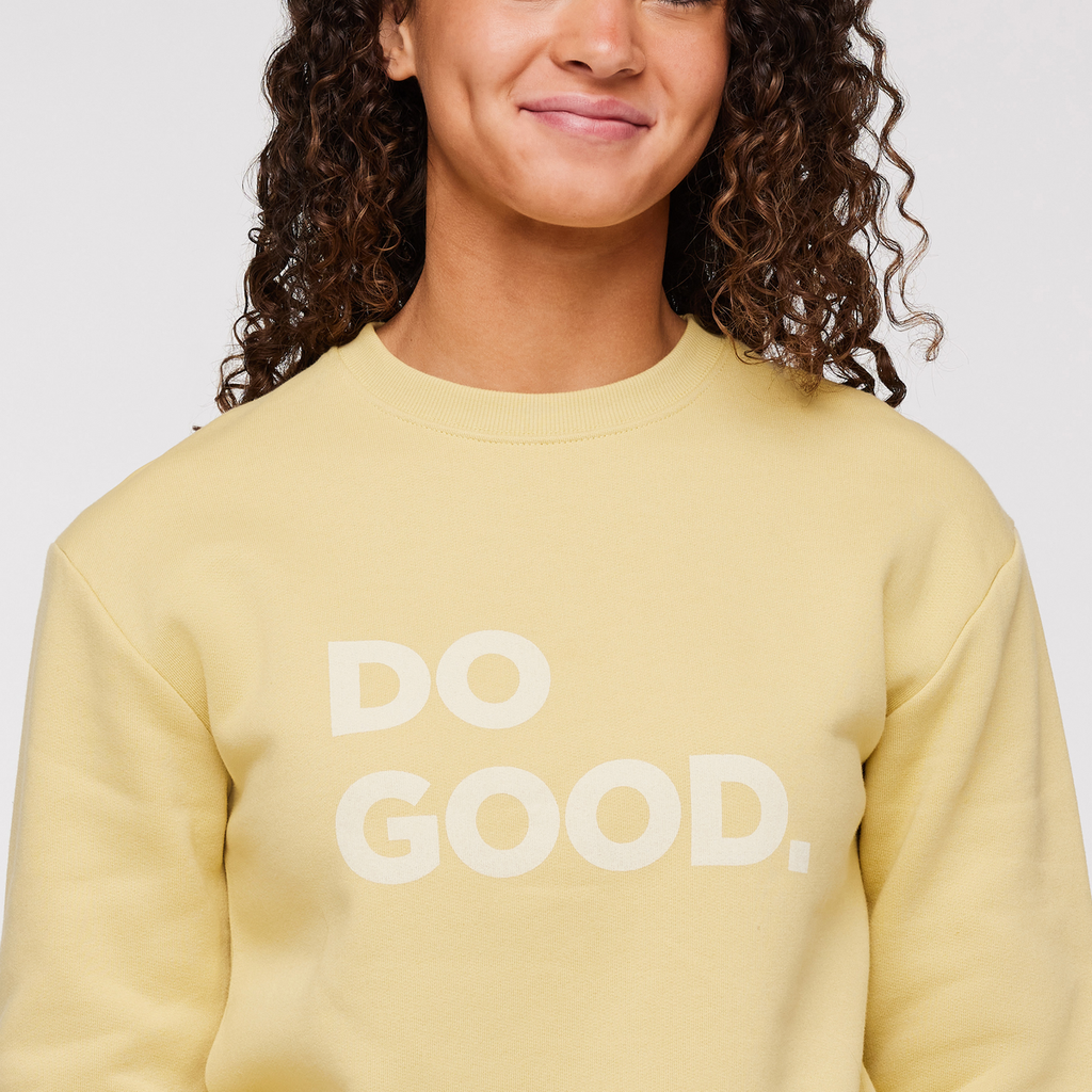 Do Good Crew Sweatshirt - Women's, Wheat, Model London