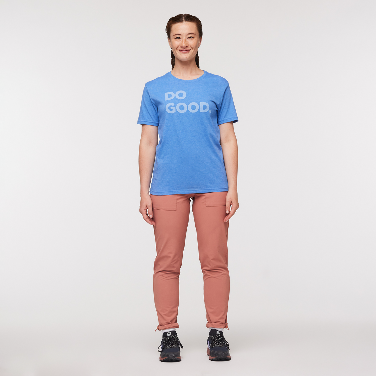 Do Good T-Shirt - Women's, Lupine, Model Aya