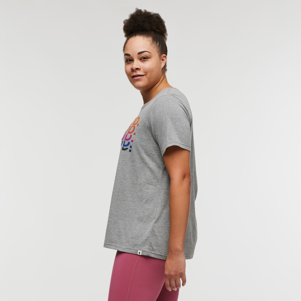 Do Good Repeat T-Shirt - Women's, Heather Grey, Model Brianna