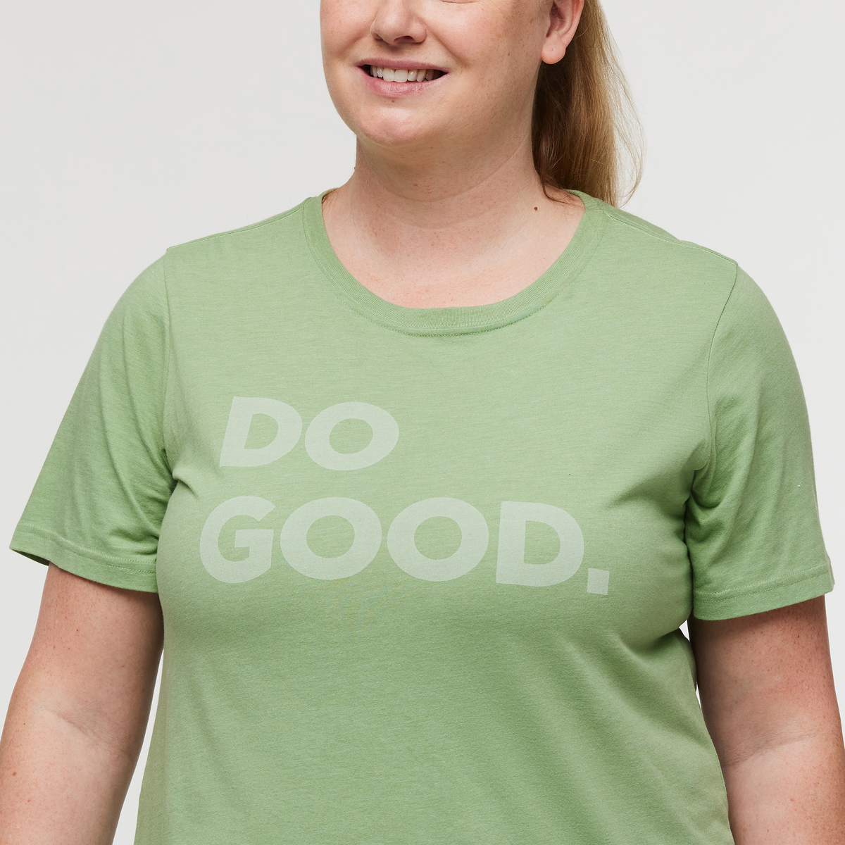 Do Good T-Shirt - Women's, Aspen, Model Jennifer