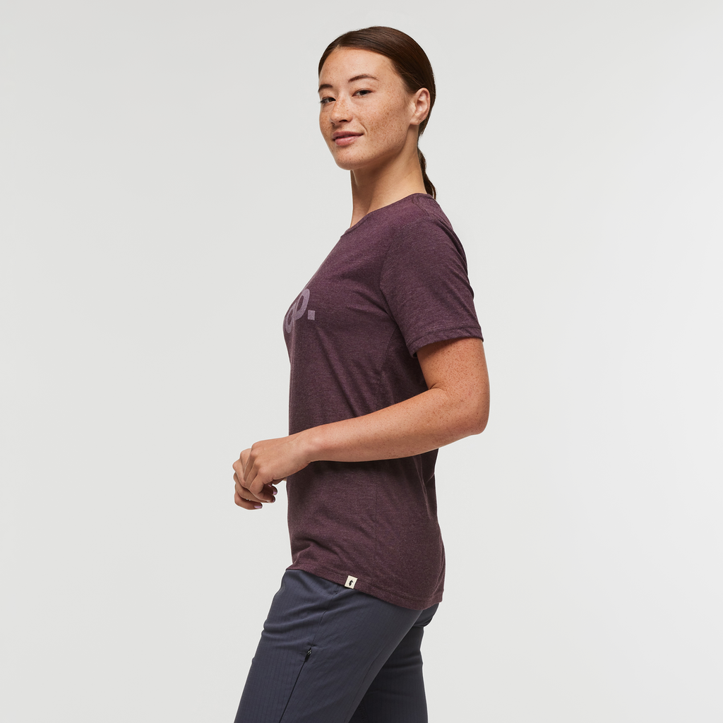 Do Good T-Shirt - Women's, Wine, Model Aya