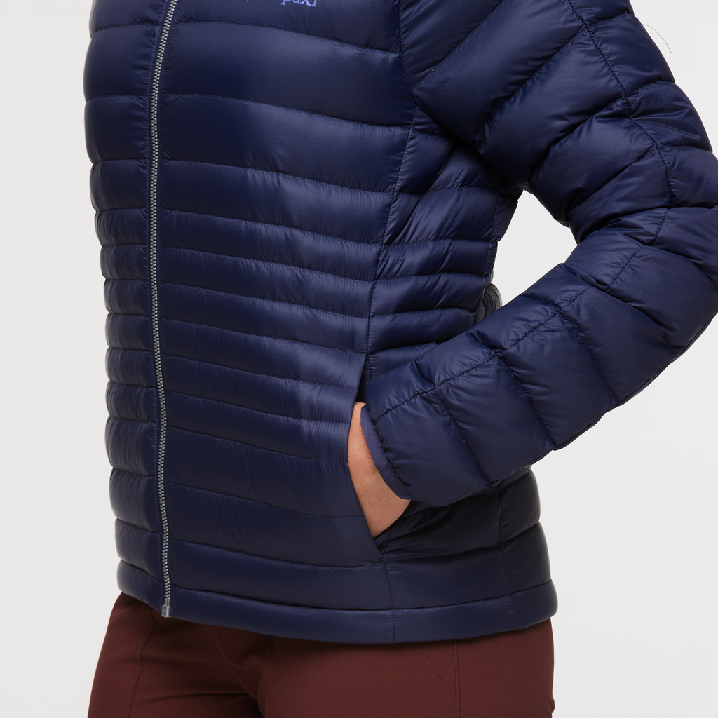 Fuego Hooded Down Jacket - Women's, Cotopaxi Maritime, Model Aya