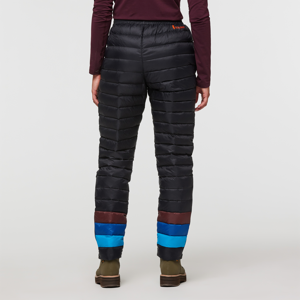 Fuego Down Pant - Women's, Black Stripes, Model London