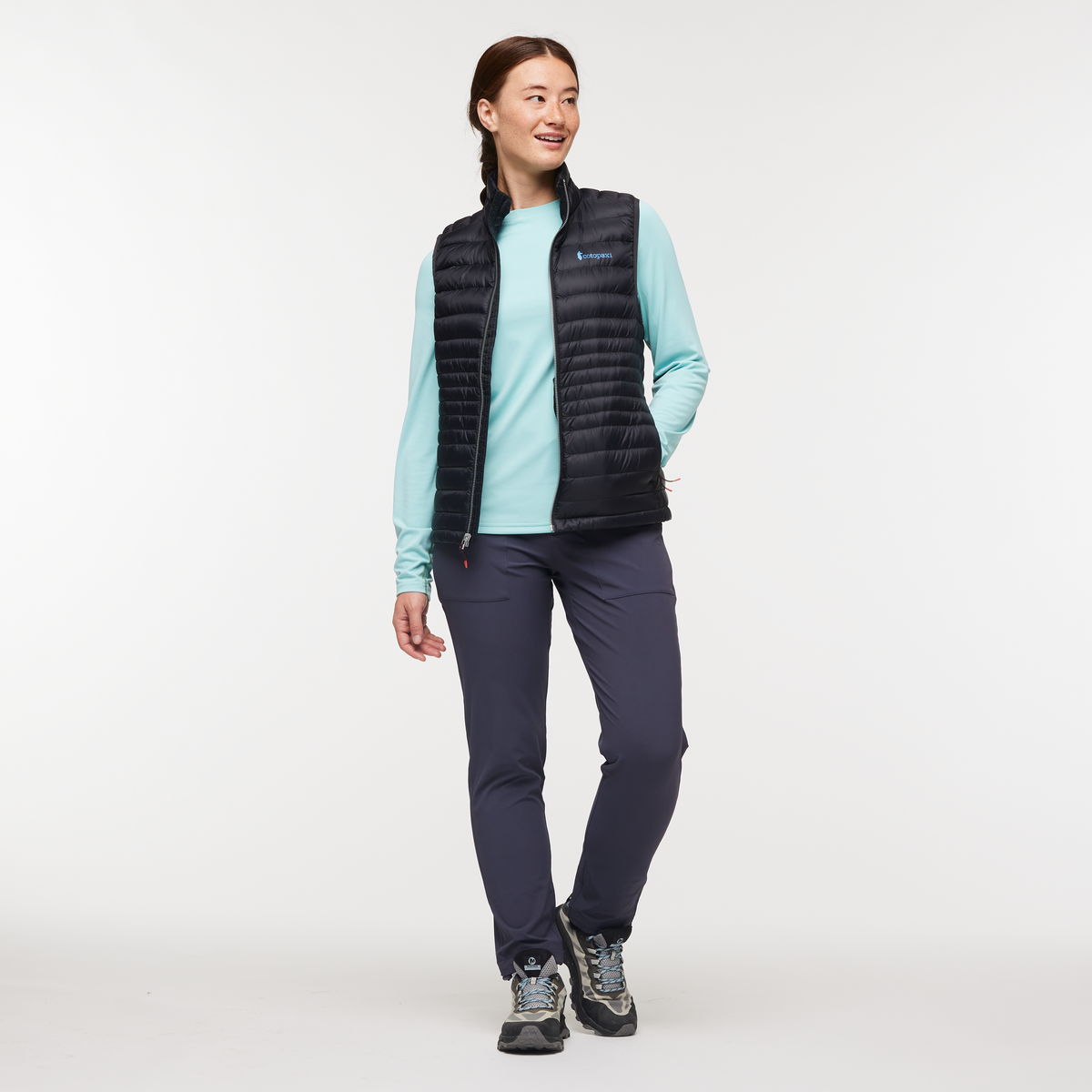 Fuego Down Vest - Women's, Cotopaxi Black, Model Aya