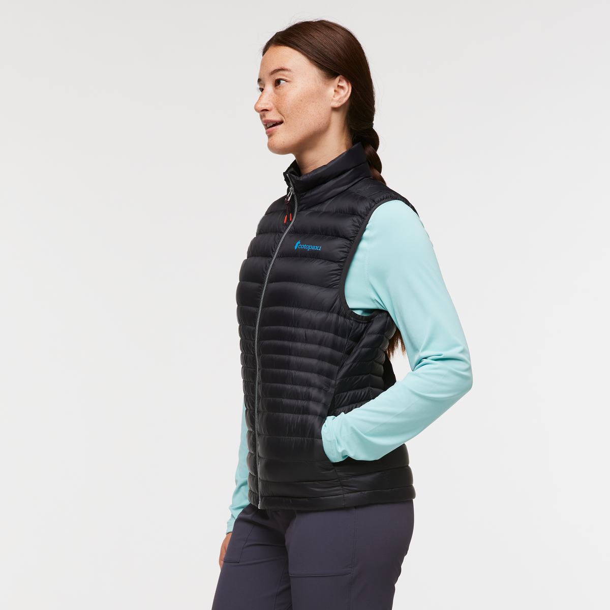 Fuego Down Vest - Women's, Cotopaxi Black, Model Aya