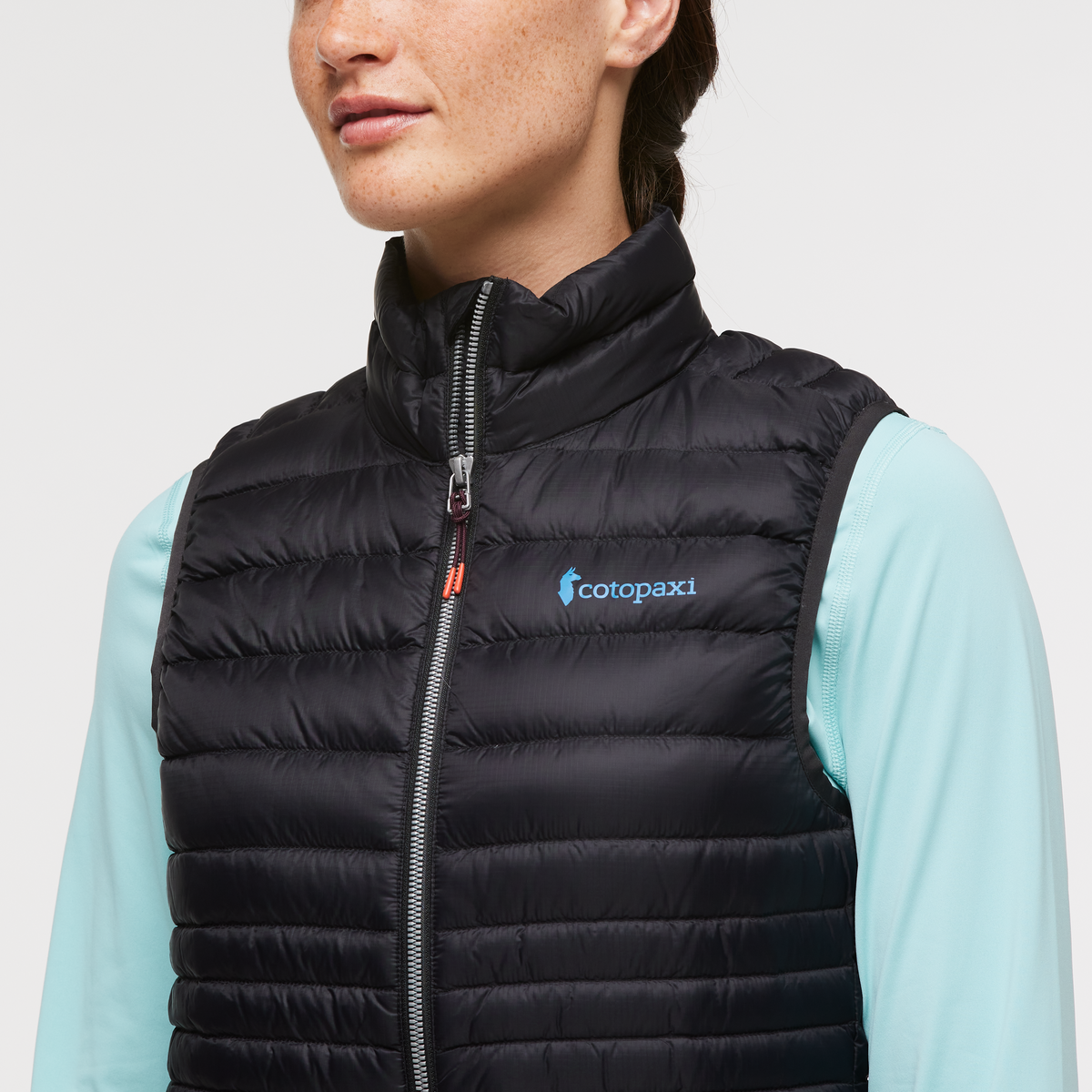 Fuego Down Vest - Women's, Cotopaxi Black, Model Aya