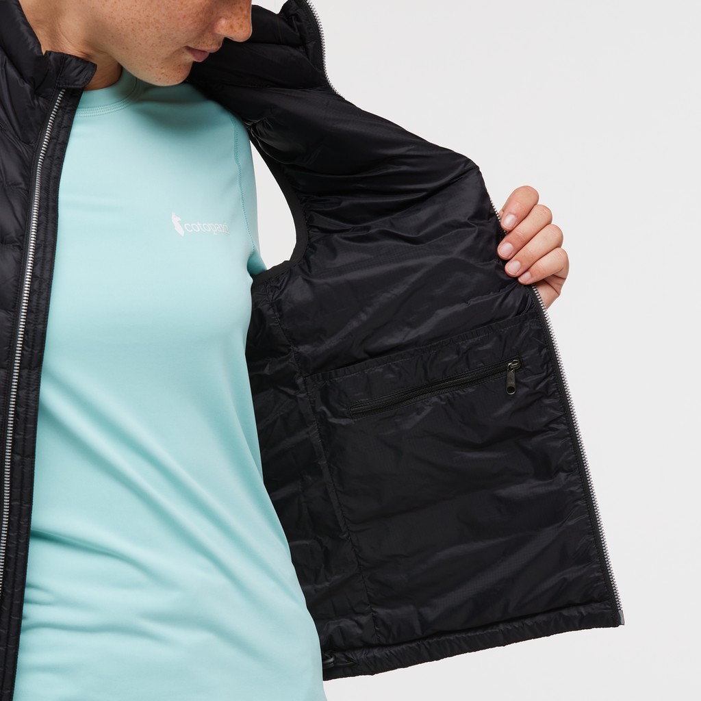 Fuego Down Vest - Women's, Cotopaxi Black, Model Aya