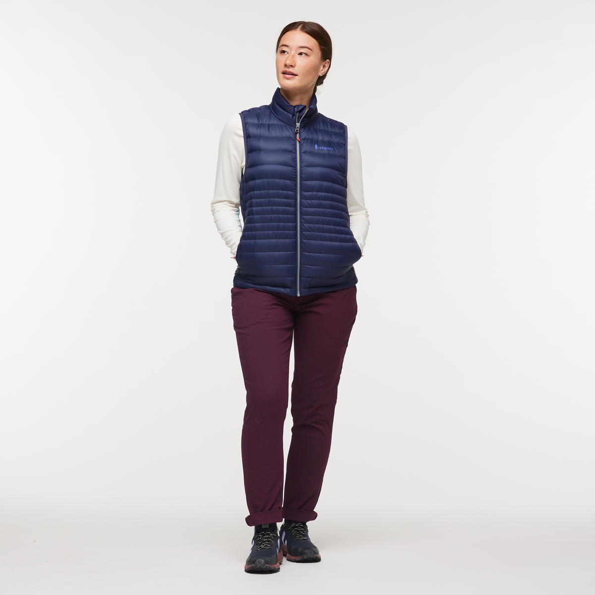 Fuego Down Vest - Women's, Cotopaxi Maritime, Model Aya