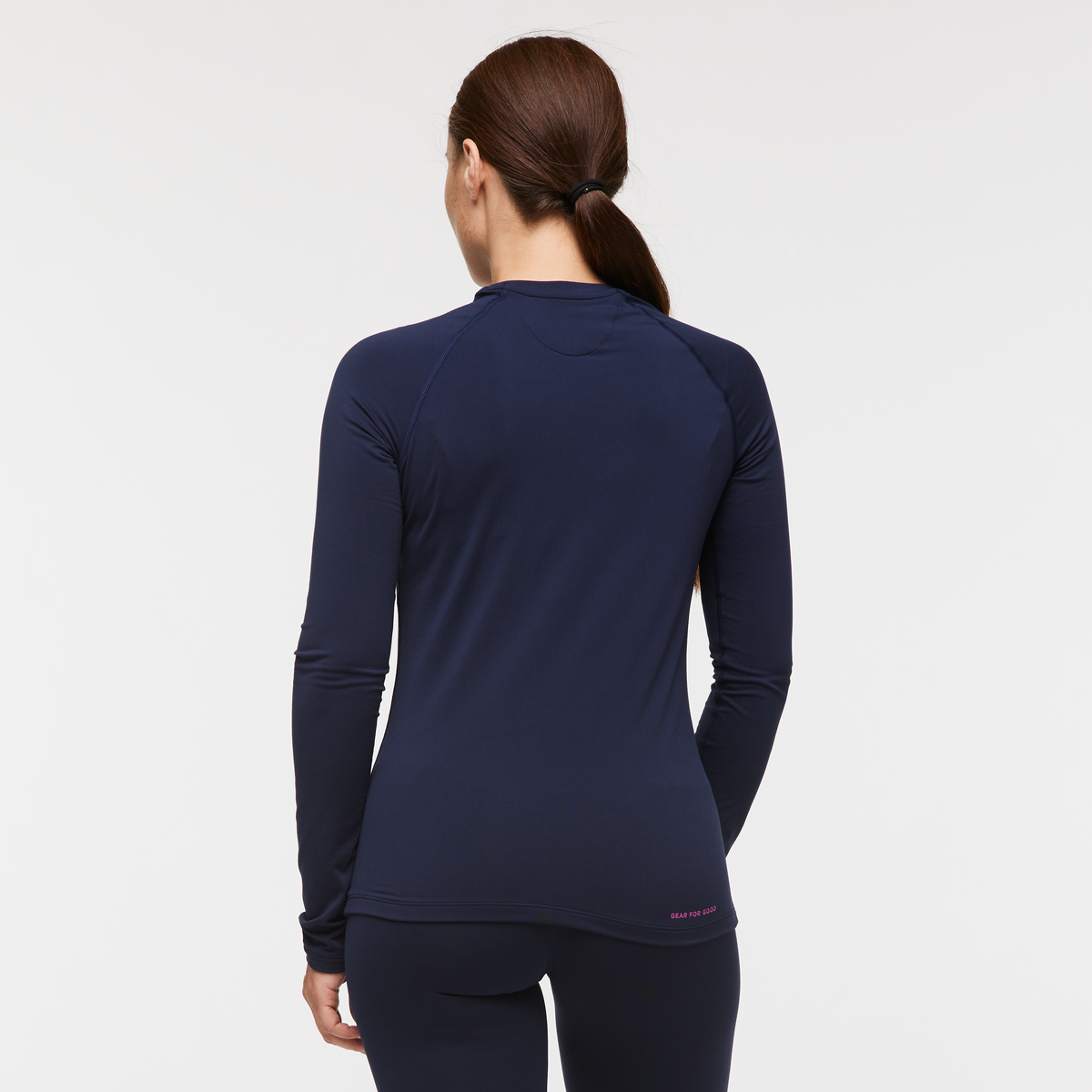Liso Baselayer Top - Women's, Maritime, Model Aya