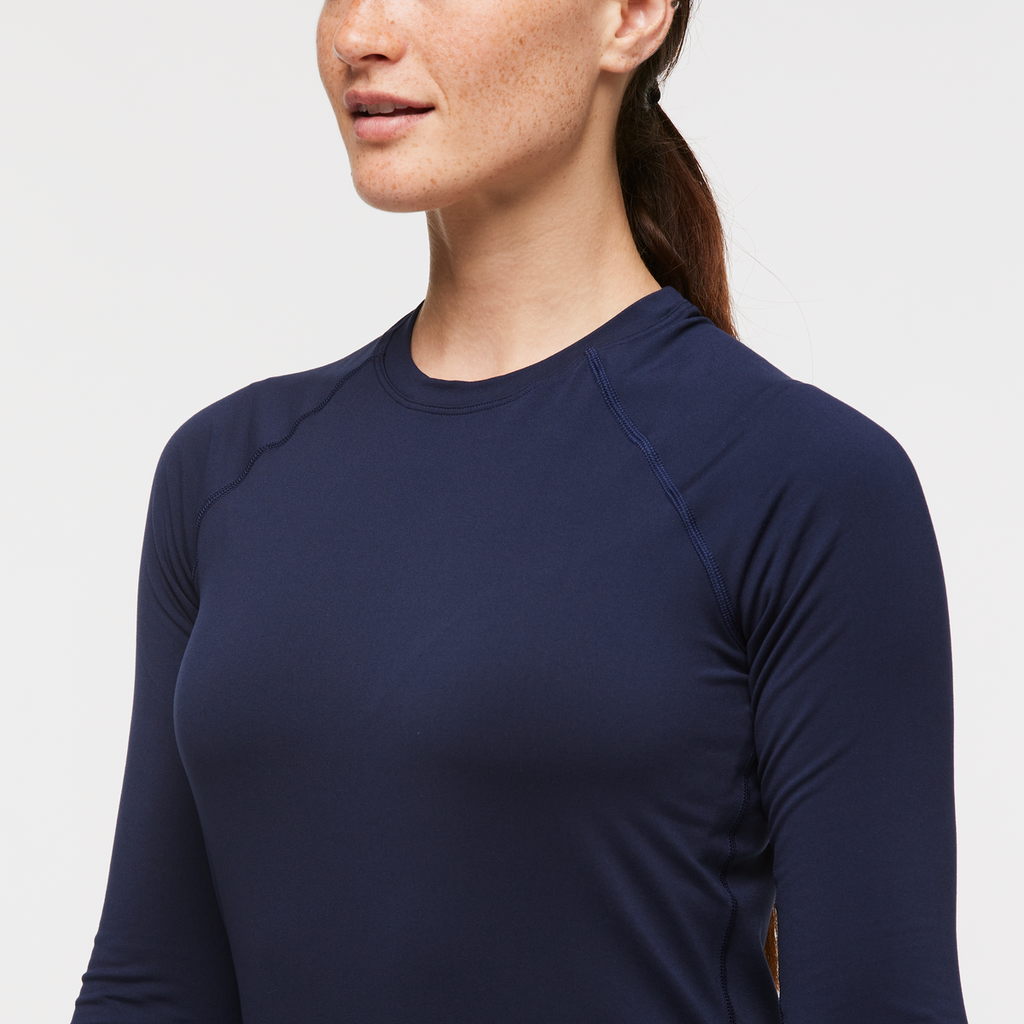 Liso Baselayer Top - Women's, Maritime, Model Aya