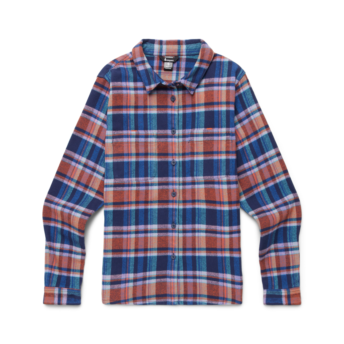 Mero Organic Flannel Shirt - Women's, Ink Plaid