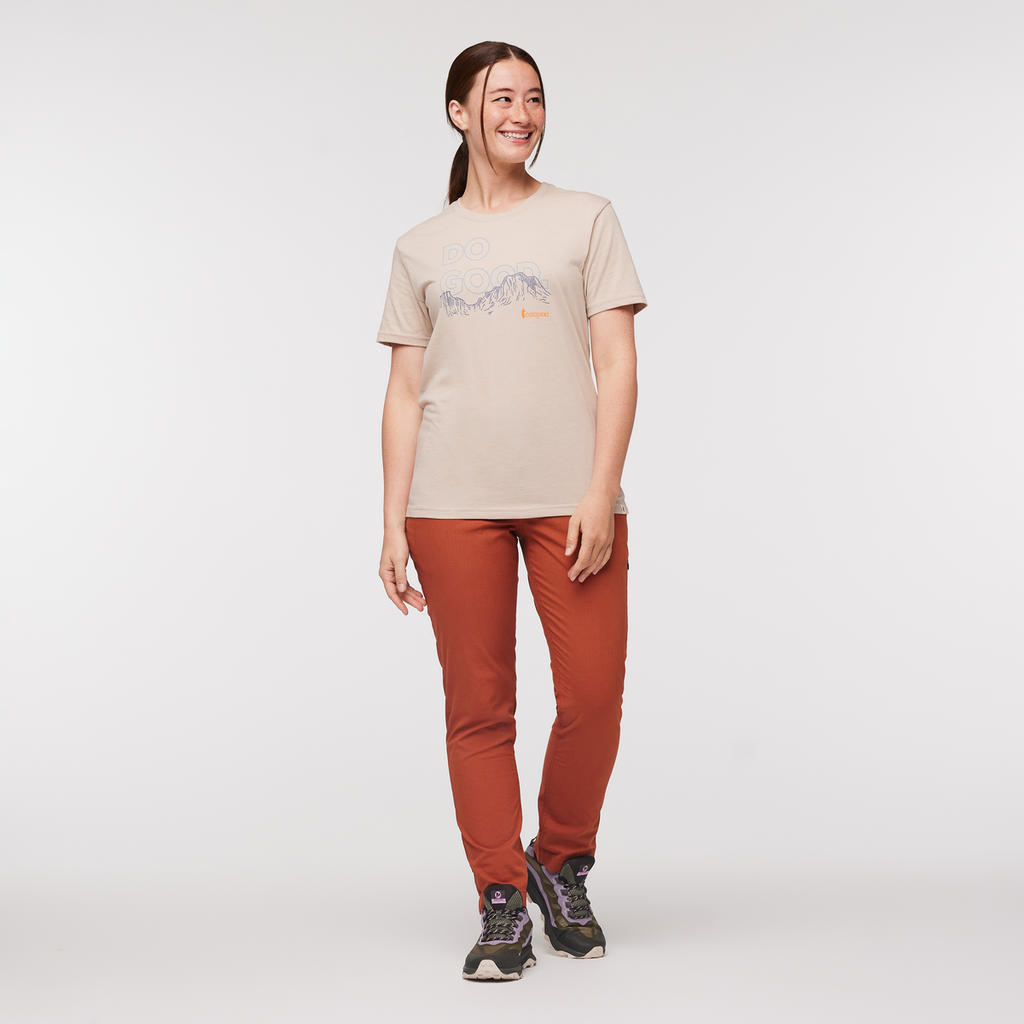 Rising Do Good Organic T-Shirt - Women's, Oatmeal, Model Aya