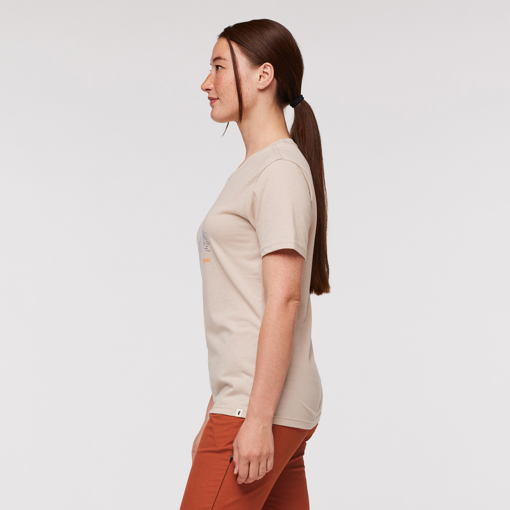 Rising Do Good Organic T-Shirt - Women's, Oatmeal, Model Aya