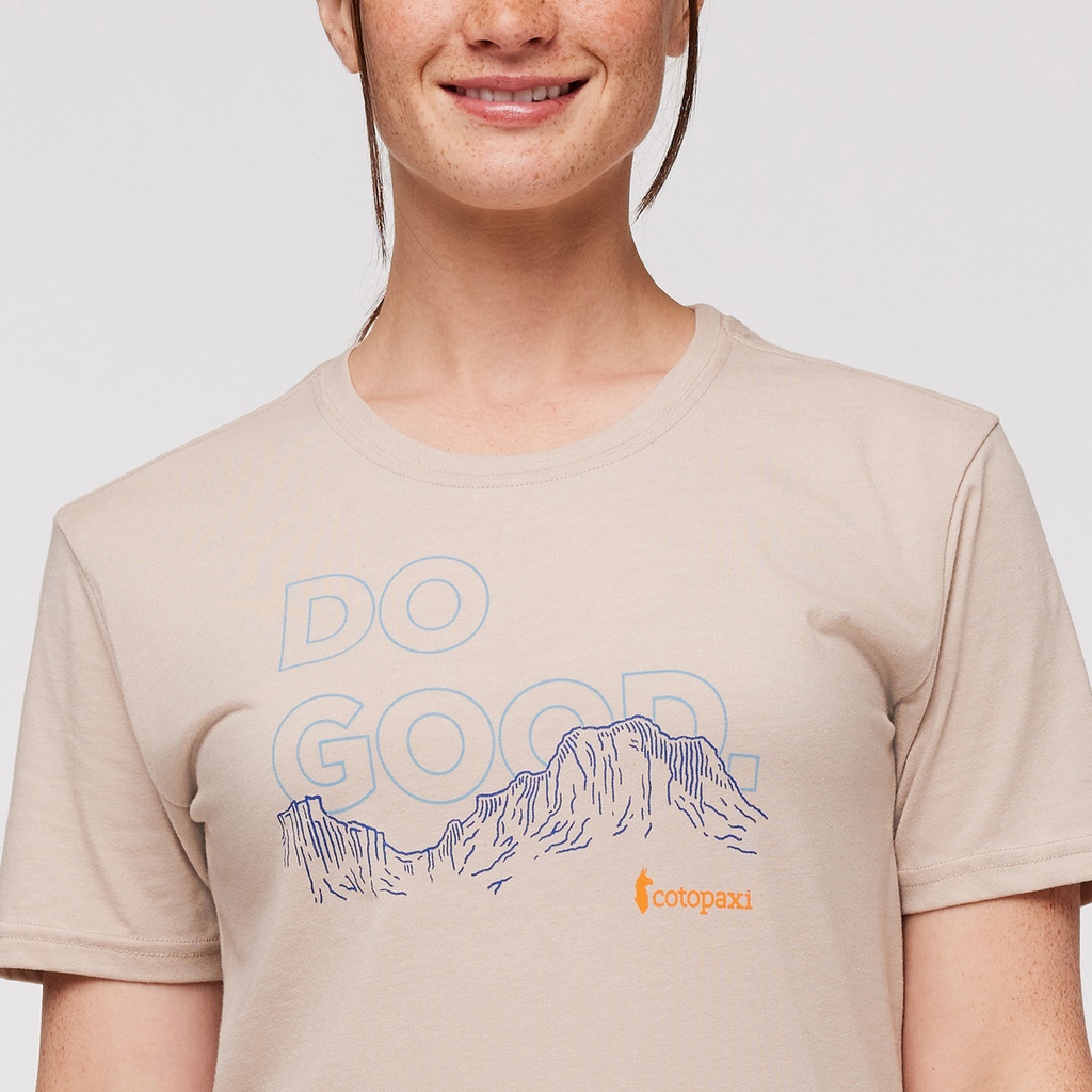 Rising Do Good Organic T-Shirt - Women's, Oatmeal, Model Aya