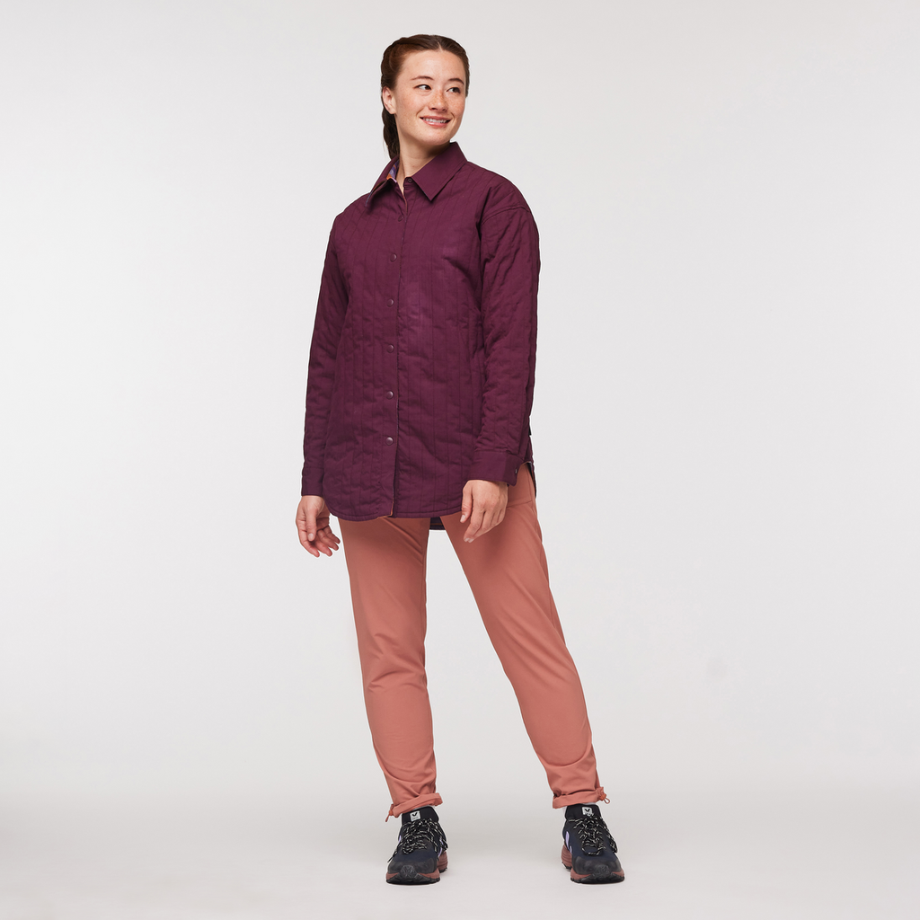 Salto Insulated Flannel Jacket - Women's, Saddle Plaid, Model Aya