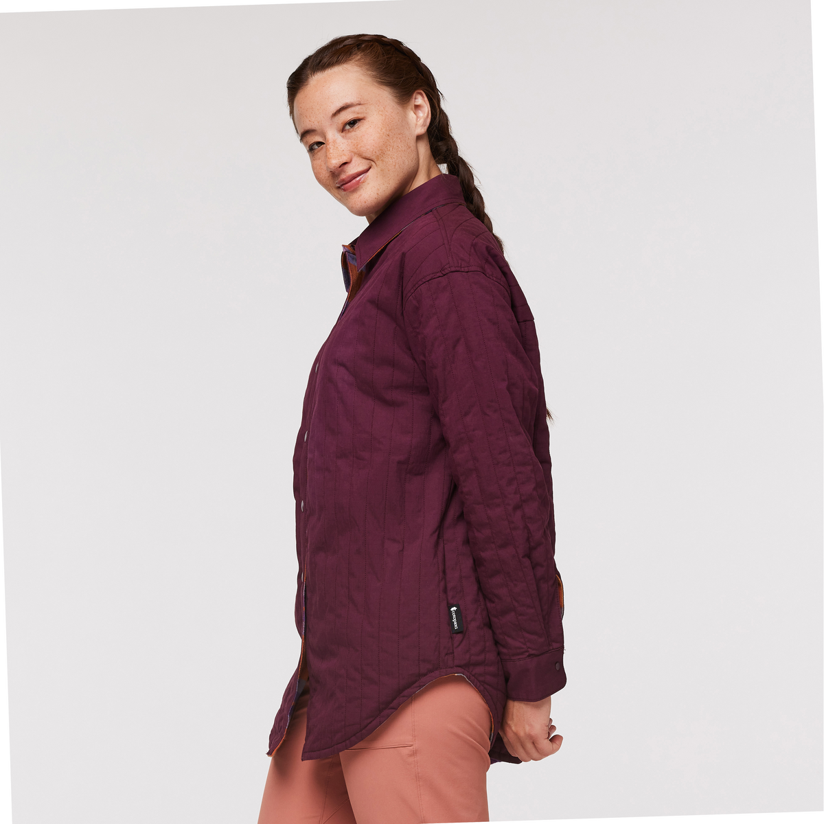 Salto Insulated Flannel Jacket - Women's, Saddle Plaid, Model Aya