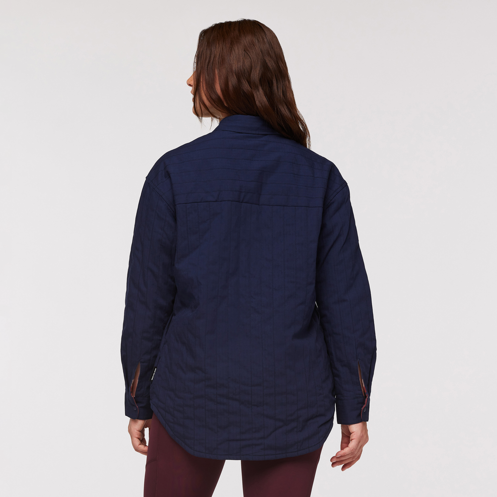 Salto Insulated Flannel Jacket - Women's, Ink Plaid, Model Aya