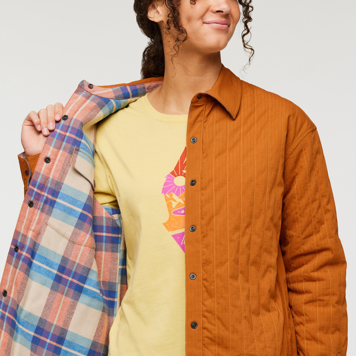 Salto Insulated Flannel Jacket - Women's, Oatmeal Plaid, Model London