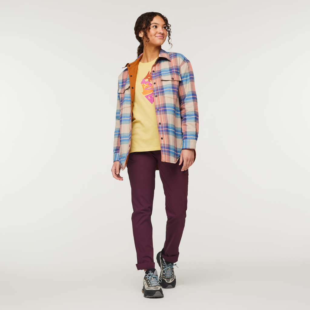 Salto Insulated Flannel Jacket - Women's, Oatmeal Plaid, Model London