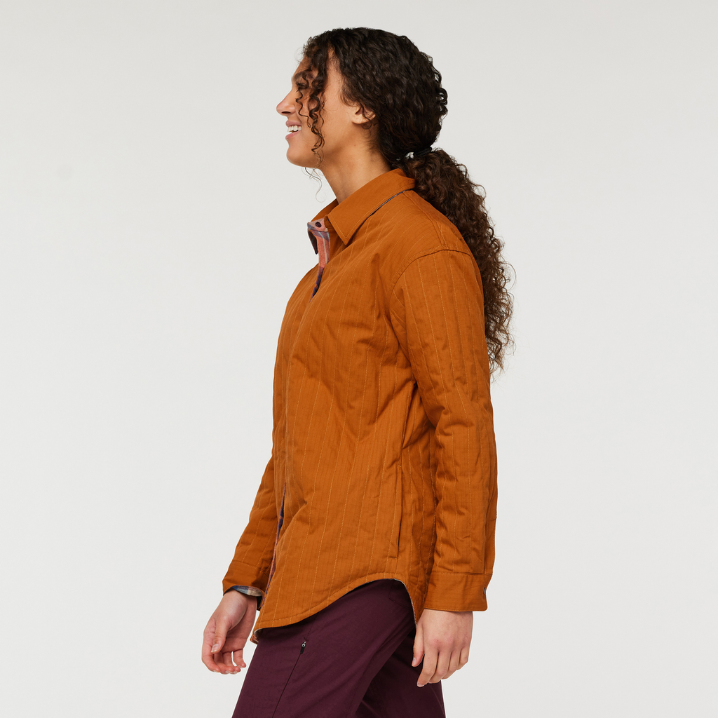 Salto Insulated Flannel Jacket - Women's, Oatmeal Plaid, Model London